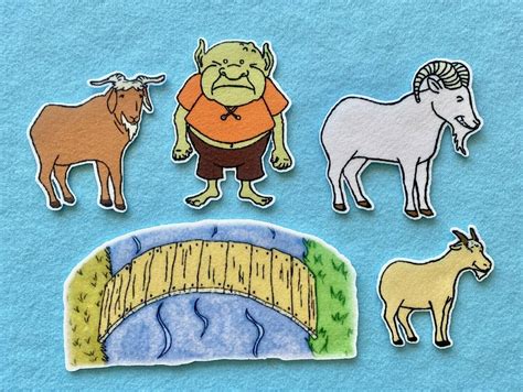 Three Billy Goats Gruff Flannel Board Story Printables